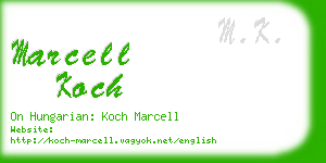 marcell koch business card